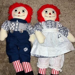Raggedy Ann & Andy Vintage 36” Dolls